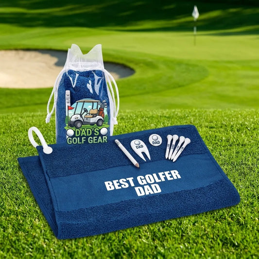 Monte Rei Golf Gift Set - Cotton Towel & Golf Essentials - Everything Unique Creations