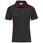 Mens Glendower Golf Shirt - Black Red