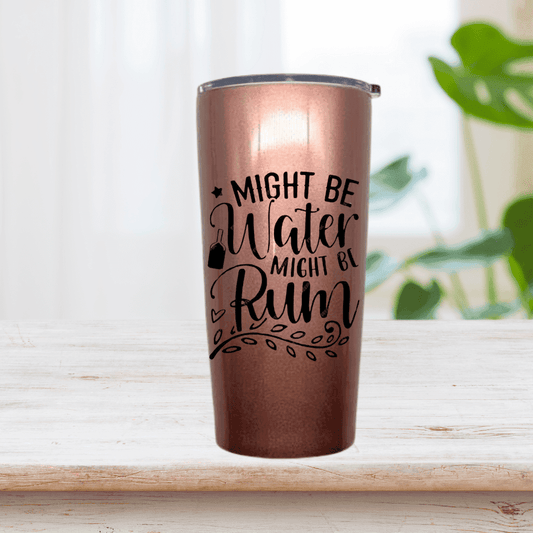 20oz Rose Gold Stainless Steel Rum Tumbler - Sublimation Blank - Everything Unique Creations