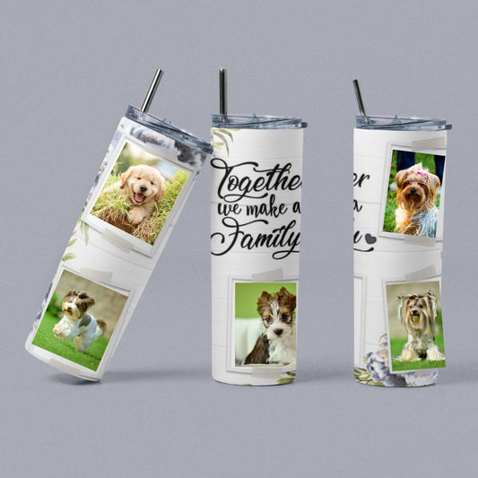 20oz White Stainless Steel Skinny Tumbler - Sublimation Blank - Everything Unique Creations
