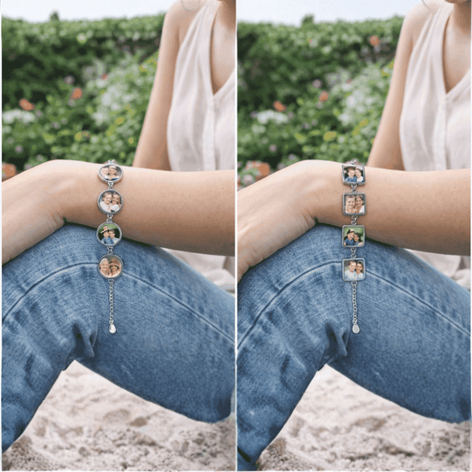5-Charm Sublimation Bracelet - Personalised Photo Jewellery - Everything Unique Creations