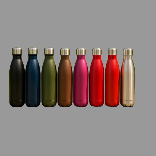 500ml Double-Wall Steel Water Bottle - 9 Colours, Branding - Everything Unique Creations