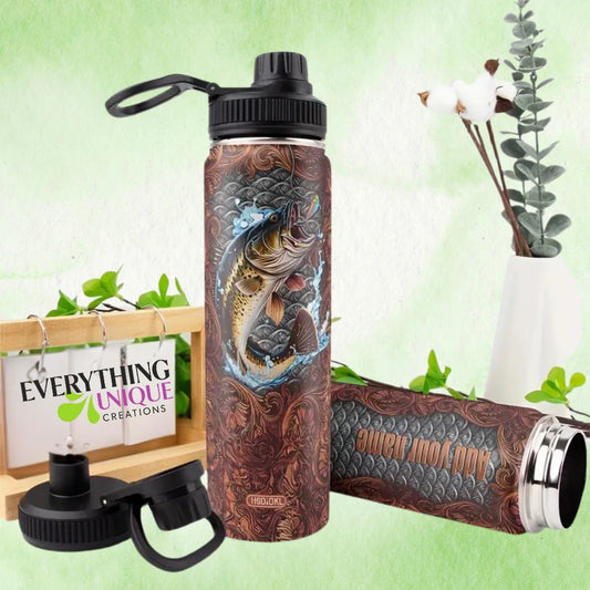 850ml Aluminium Water Bottle - White Sublimation Blank - Everything Unique Creations