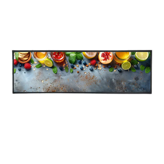 96x26cm Black Rubber Bar Mat - Sublimation Blank | Branding - Everything Unique Creations