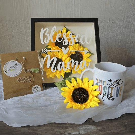 Mother's Day Shadow Box, Mug & Keyring Gift Set - Design 4 - Everything Unique Creations