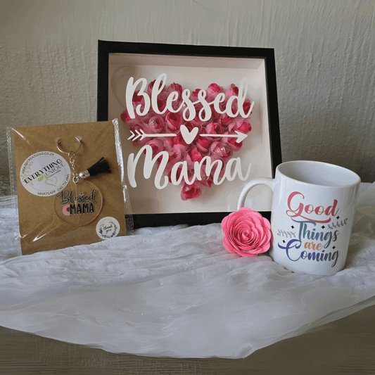 Mother's Day Shadow Box, Mug & Keyring Gift Set - Design 8 - Everything Unique Creations