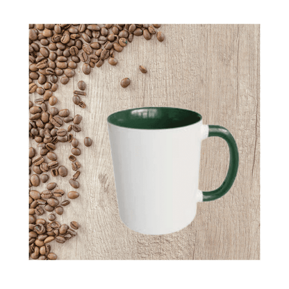 11oz Two-Tone Ceramic Mug - 11 Colours, Personalised - Everything Unique Creations