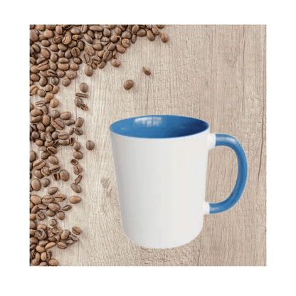 11oz Two-Tone Ceramic Mug - 11 Colours, Personalised - Everything Unique Creations