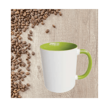 11oz Two-Tone Ceramic Mug - 11 Colours, Personalised - Everything Unique Creations