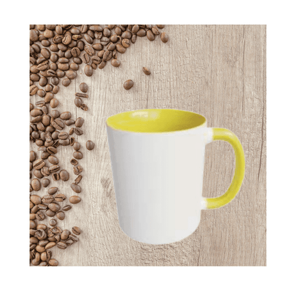 11oz Two-Tone Ceramic Mug - 11 Colours, Personalised - Everything Unique Creations