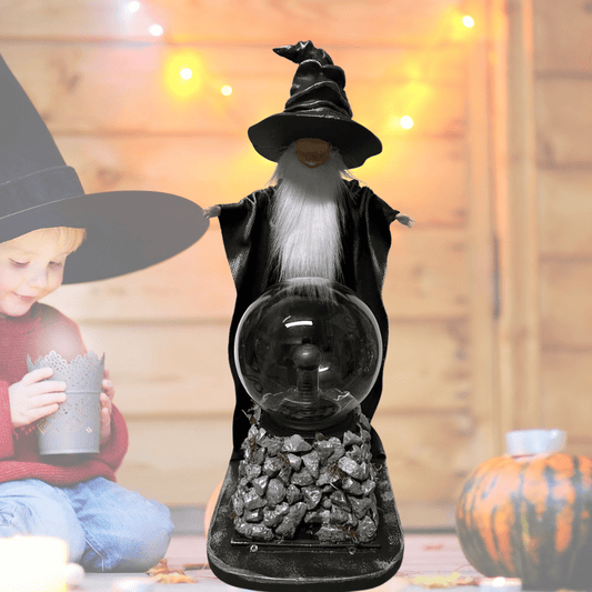 Handcrafted Enchanted Wizard Lamp - Plasma Orb Statement - Everything Unique Creations