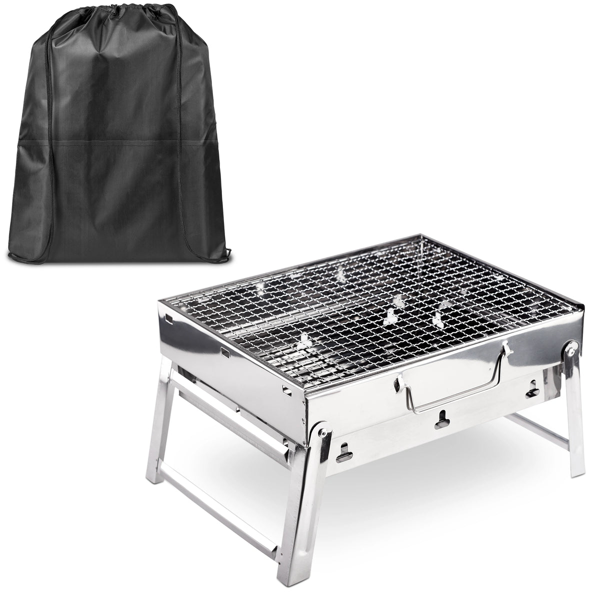 Bosveld Braai Set - Foldable Stainless Steel Braai & Cooler - Everything Unique Creations