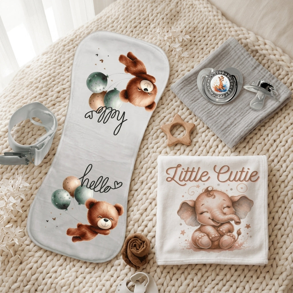 Baby Essentials Starter Bundle - New Parent Gift Set