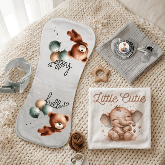 Baby Essentials Starter Bundle - New Parent Gift Set