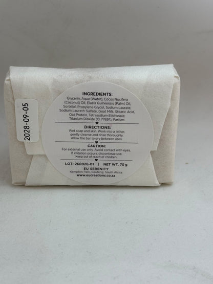 Lilly of the Valley Goat Milk Soap ingredients label