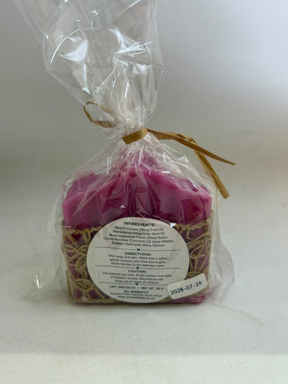 Signature Fragrance Olive Oil Soap ingredients and directions label