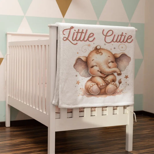 Personalised Baby Receiving Blanket - Soft & Customisable - Everything Unique Creations