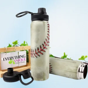 850ml Silver Aluminium Water Bottle – Sublimation Blank-design1
