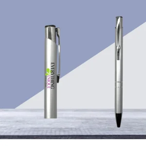 Oxford Ballpoint Pen Silver stylish design customizable with engraving