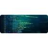 Sublimation deskpad 780x300mm with coding and programming design in blue-green tones