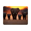 Sublimation place mat 40x30cm with elephant herd walking at sunset design