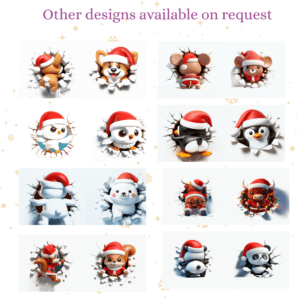 Additional Christmas breakthrough mug character designs available on request, including corgi, mouse, owl, penguin, bull, panda and more – EU Creations South Africa
