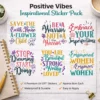 empowerment motivational sticker pack set of 6 positive quote stickers