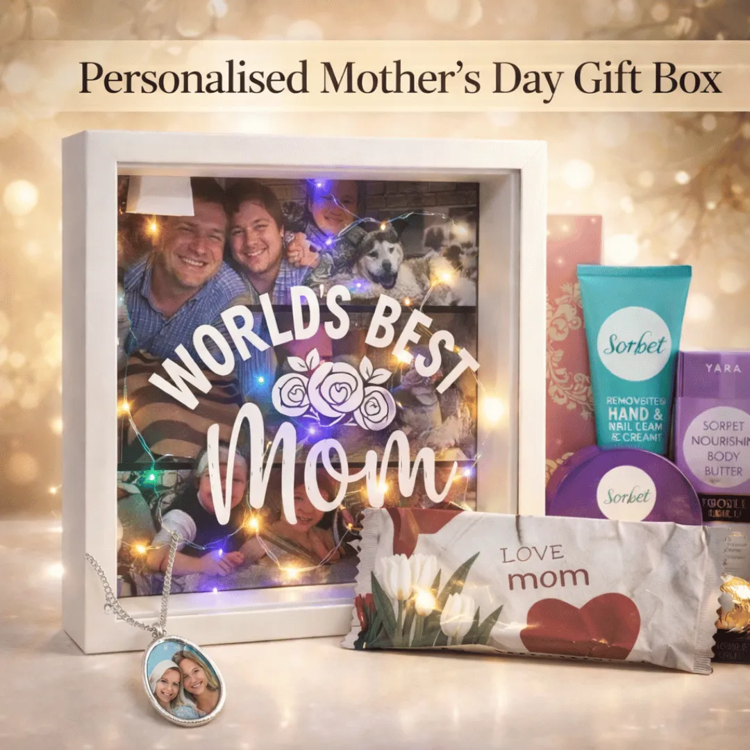 Personalised Mother’s Day Shadow Box Gift Set