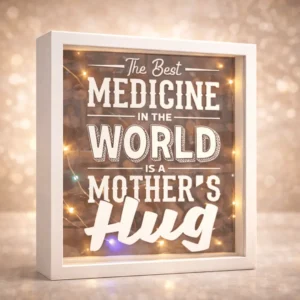 The best medicine is a mother’s hug shadow box