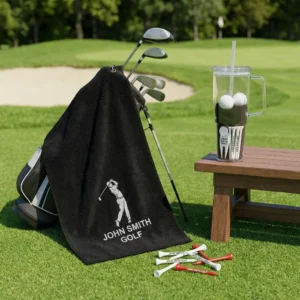 Jumbo ceramic mug and accessories from the Altitude Bunker Golf Gift Set close-up
