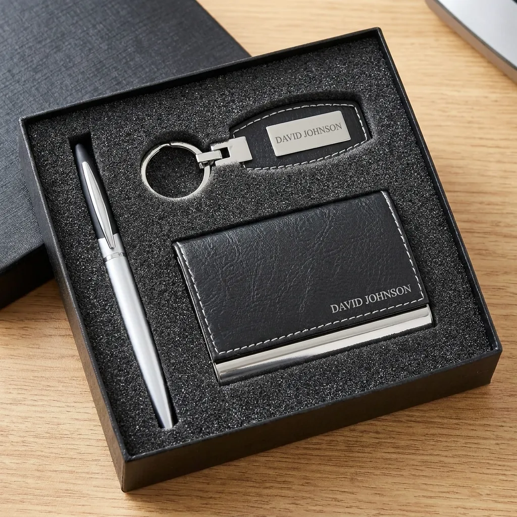 Contents of the Altitude Cullen Executive Gift Set displayed in two-piece presentation box