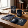 Collier Executive Workspace Gift Set with wireless mouse, notebook, mug, pen and mouse pad in kraft presentation box