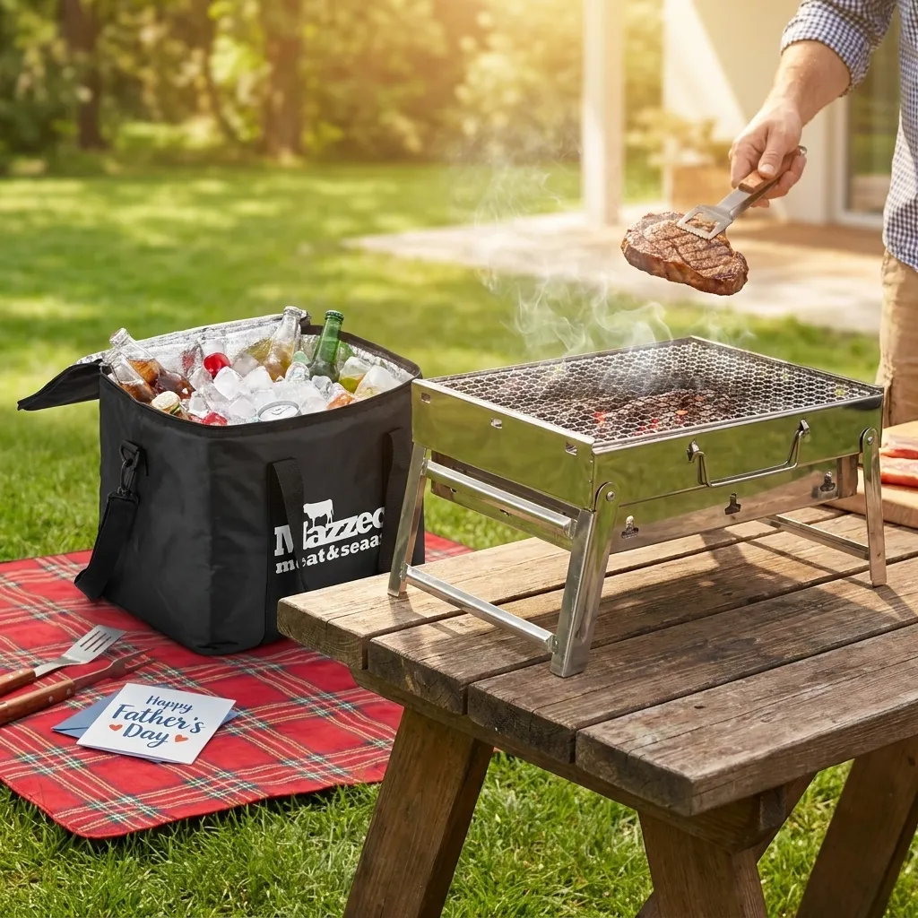 Serendipio Quivera cooler bag packed and ready for outdoor entertaining