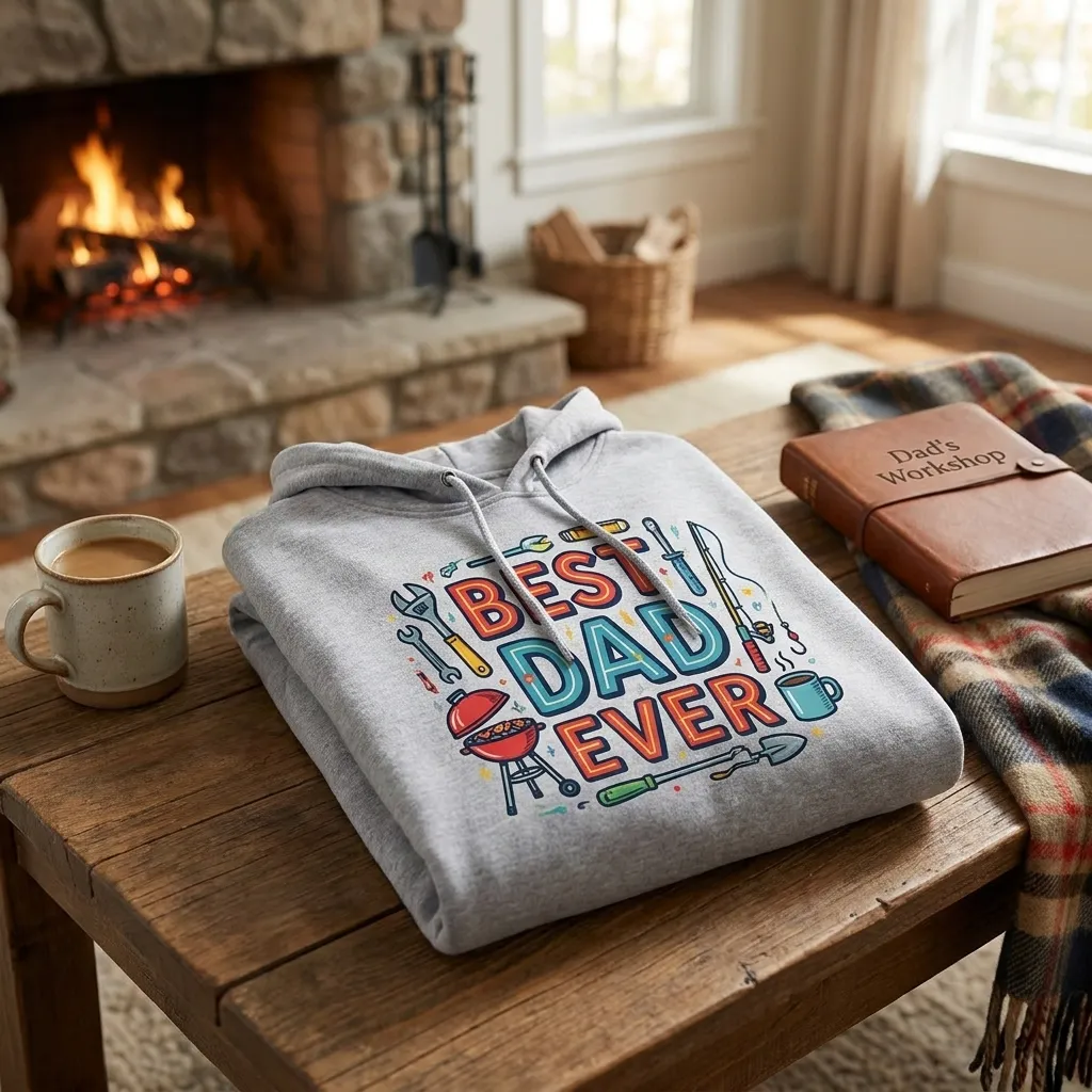 Men's Eco Fleece Hooded Sweater - Image 3